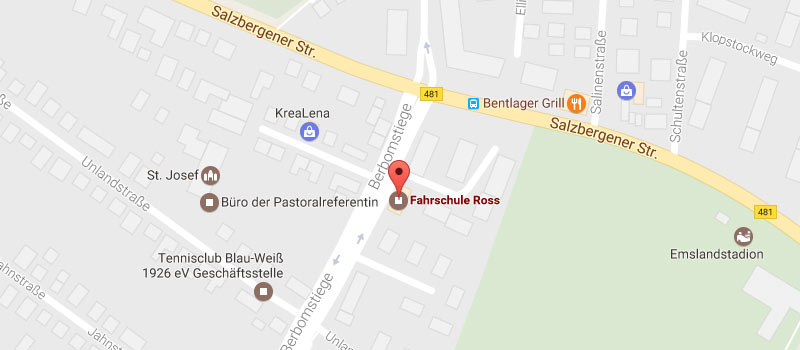 Standort Fahrschule Ross Rheine